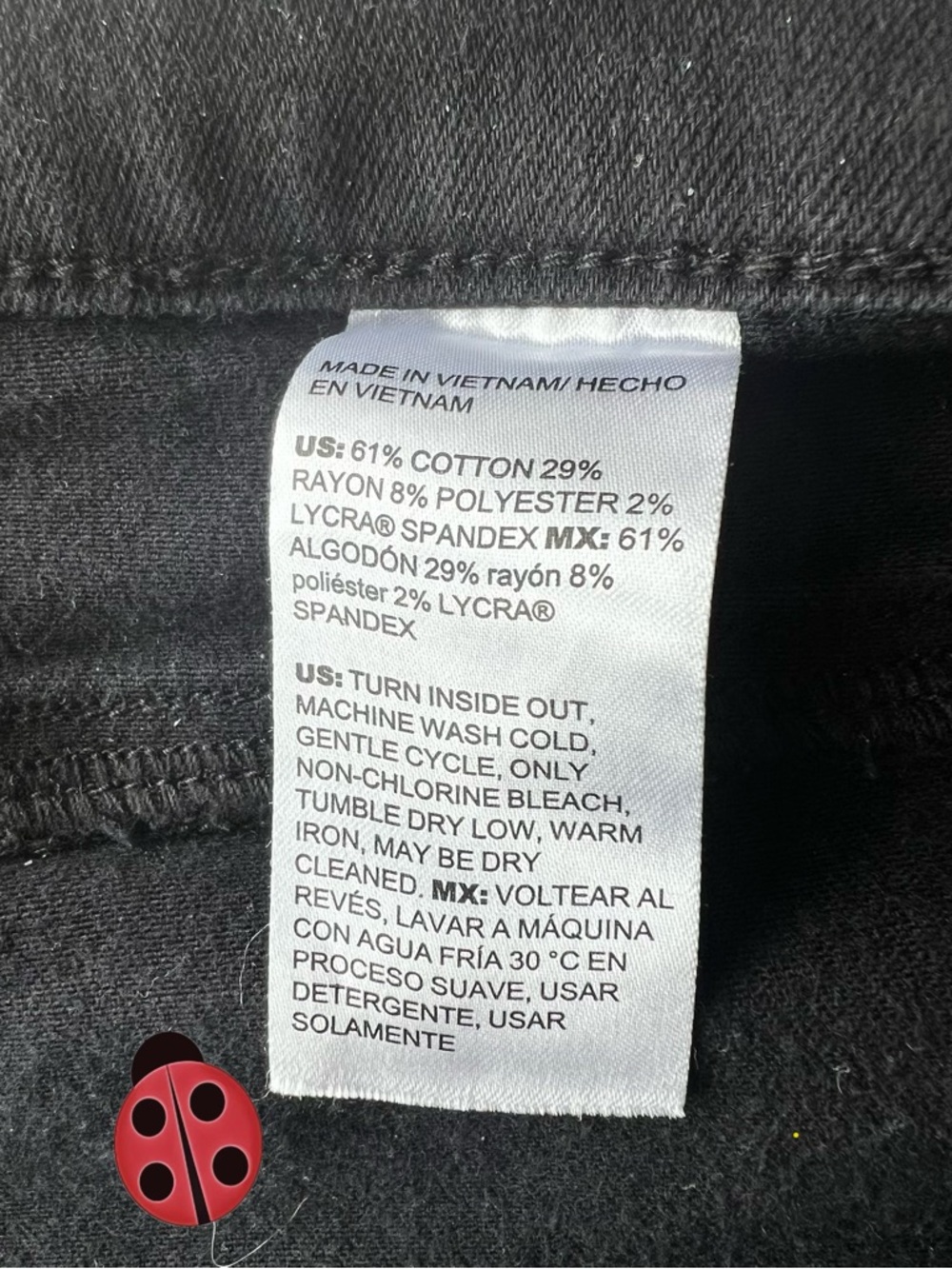 Chico’s So Slimming Girlfriend, cropped Jean - Black Chico’s  3/standard 16 - Picture 8 of 9